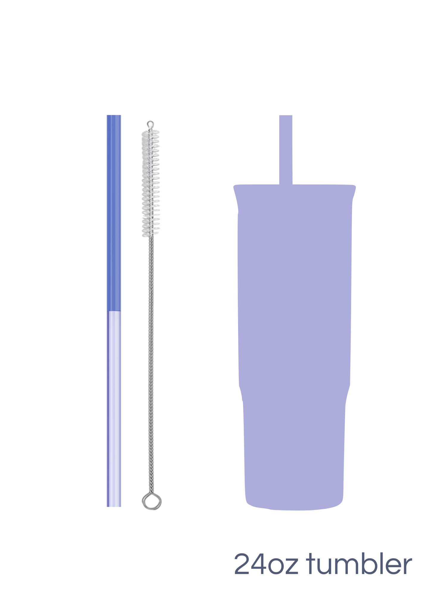 koala straw for tumblers - glass