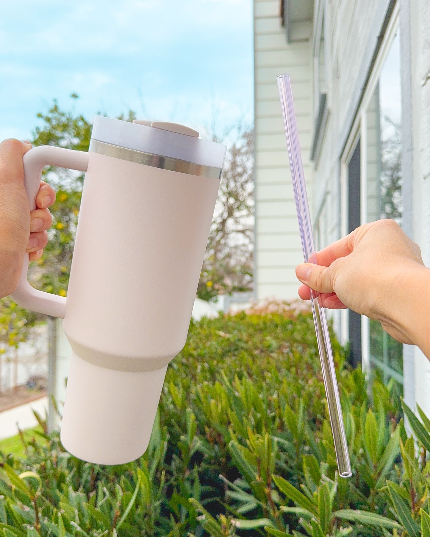 koala straw for stanley quencher tumbler - glass